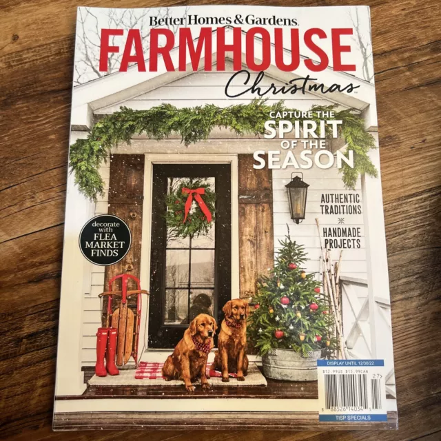 FARMHOUSE CHRISTMAS BETTER Homes & Gardens Magazine 2022 Flea Market