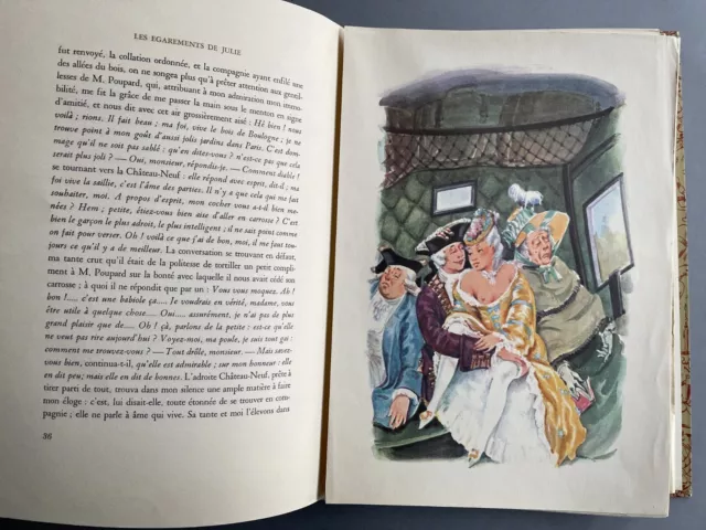 Les Egarements De Julie-Conte Moral Perrin 1958 Gravures Sebregts