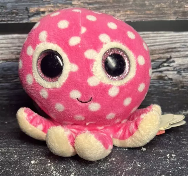 2013 Rare & Retired Ty Baby Beanie Boos~Ollie The Pink Squid 6"~With Tag