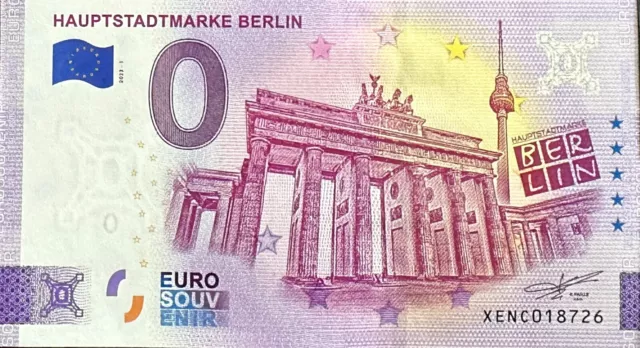 Billet 0 Euro Hauptstadtmarke Berlin  Allemagne  2023 Numero Divers