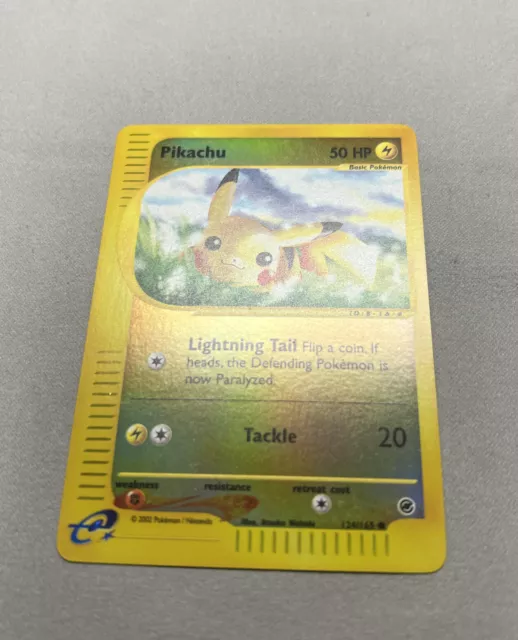 Pikachu 124/165 Expedition Base Set Reverse Holo Pokemon Card 2002 NM-Mint