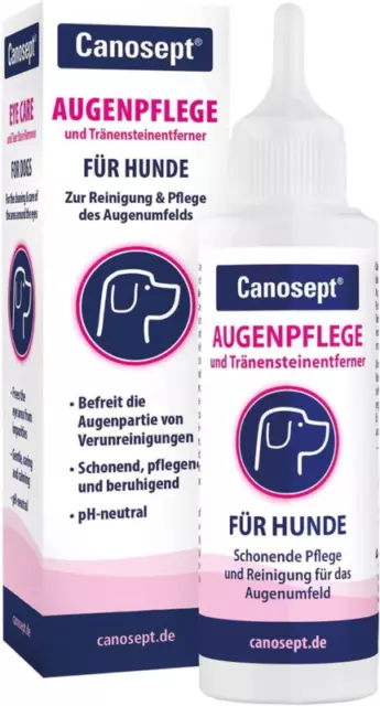 Canosept Augenpflege Für Hunde 120Ml - Tränenfleckenentferner Hund - Augenpflege