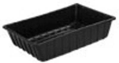 ST3608 Utility Tub, Black Plastic, 36 x 24 x 8-In. - Quantity 6