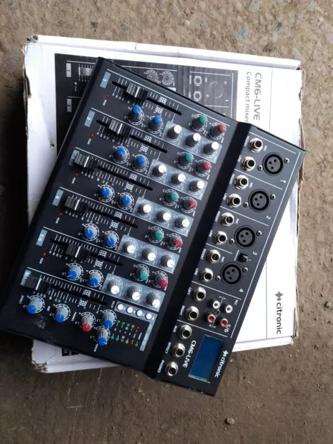 Citronic CM6 Live Mixer S020700323132 ch.hh 30/10