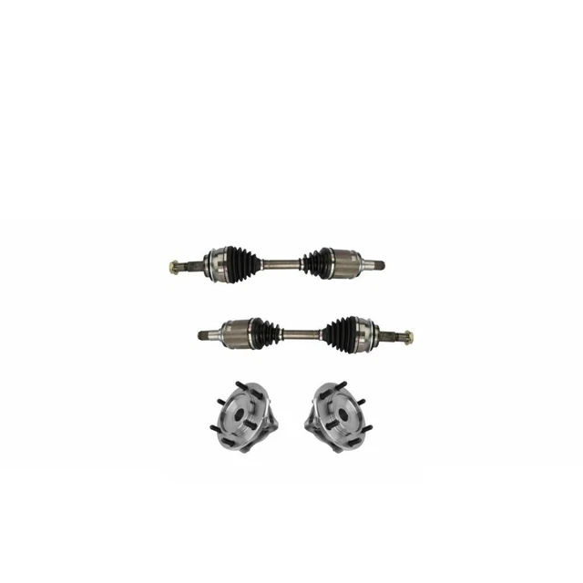 Front CV Axle Shafts & Wheel Hub Bearing Assemblies 4pc For Lexus Toyota