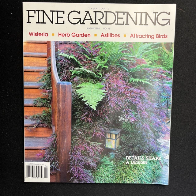 Taunton's Fine Gardening Aug 1994 No 38 Summer Color Roses Wisteria Ground Co