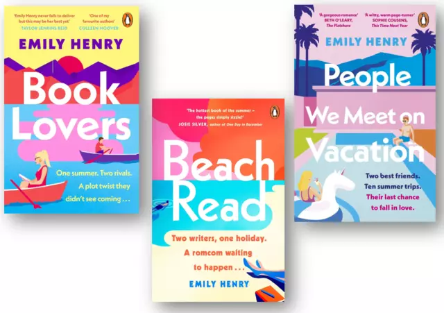 Emily Henry 3 Books Collection Set (Book Lovers, Beach Read, People We Meet On..