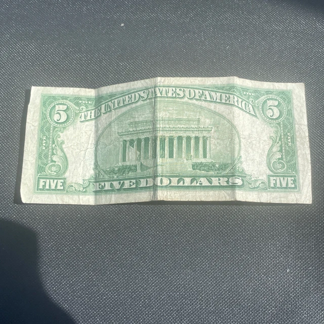 1953 $5 (Five) DOLLAR  BLUE SEAL * Silver Certificate * US NOTE * 4