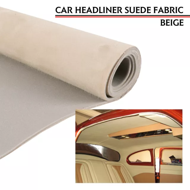 Suede Headliner Fabric 1/8 Foam Backed Automotive Roof Droop Upholstery  Replace