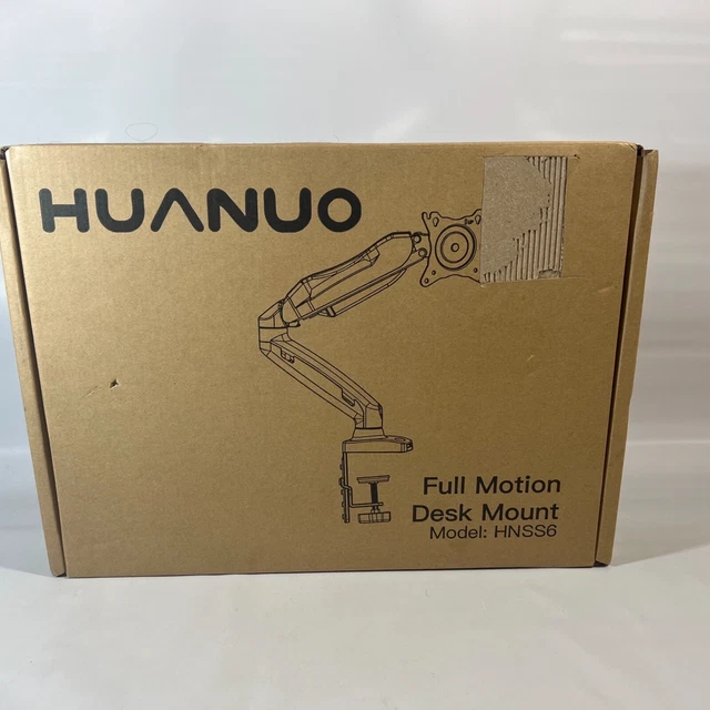 HUANUO FLEXIBLE FULL Motion Desk Mount, Model HNSS6 Open Box 19.95