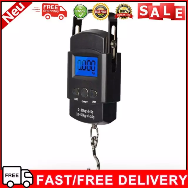 50kg Portable Digital Scale Electronic Hand Held Hook Balance Weighing Home Tool