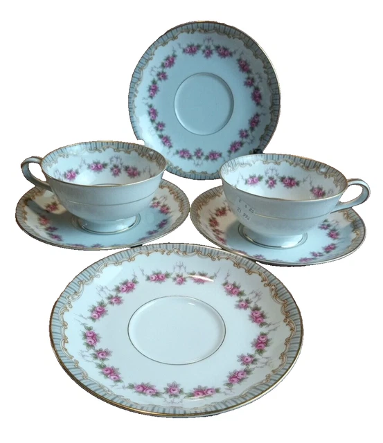 pink noritake china ridgewood 5201