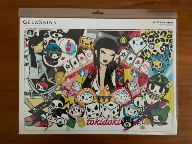 tokidoki Macbook PC Laptop Removeable Vinyl Skin Gelaskins Vegas Design 15.4"