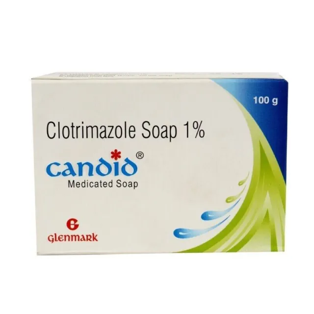 2x Glenmark Candid Soap Medicated Anti-fungal Bathing Bar 125g + F/S (Pack of 2)