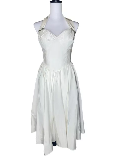 Flirtations Alfred Angelo Vintage Marilyn Monroe Size X-Small White Dress