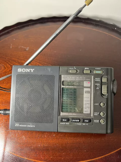 Rare Sony ICF-SW40 Compact World Band PLL Synthesized Receiver Portable Radio