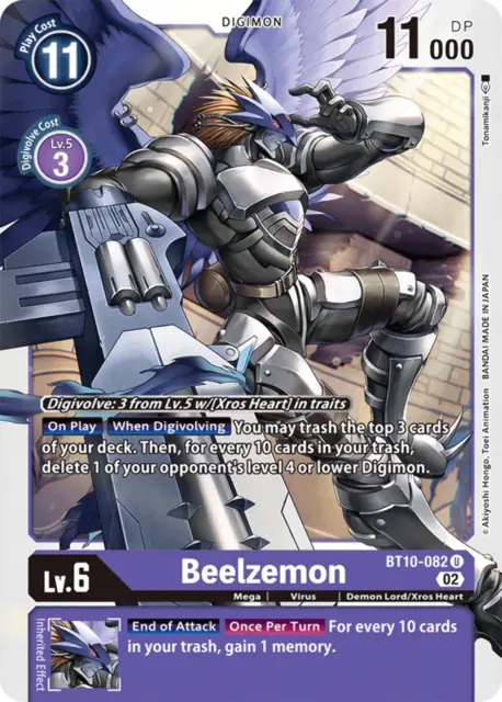 Digimon Card Xros Encounter Beelzemon BT10-082 U