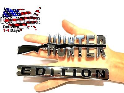 💵 HUNTER EDITION Emblem Bumper Door CAR TRUCK LOGO DECAL SIGN Fender Badge gift