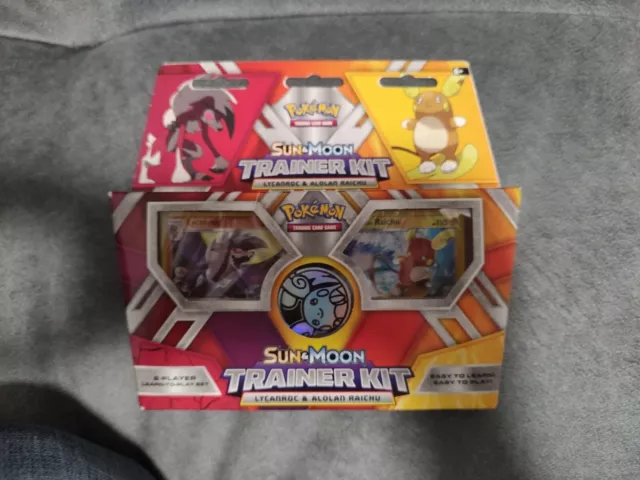 Pokemon TCG Sun and Moon Trainer Kit Lycanroc & Alolan Raichu: 2 x 30-Card Decks