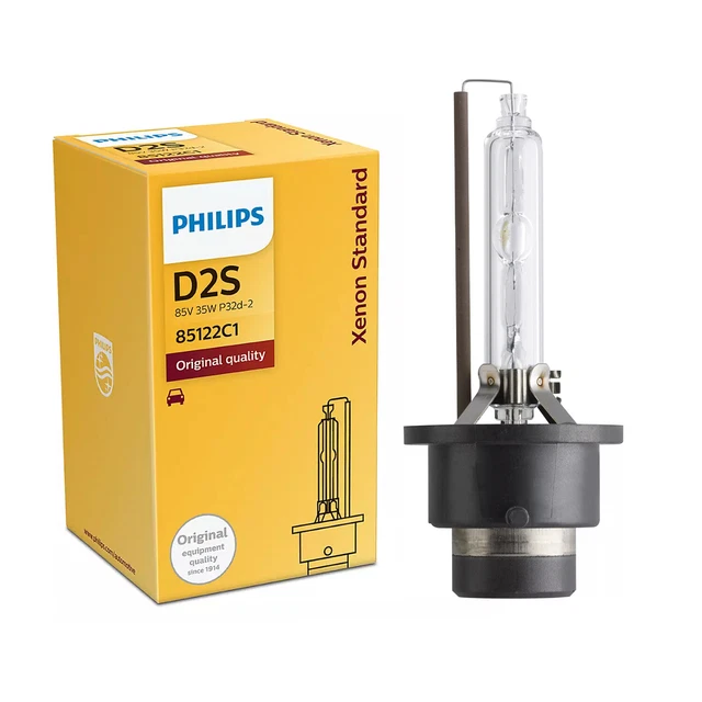 D2S Xenon HID Headlight Bulb Standard - 1 Pack Philips 85122C1 85122 66240 4200K