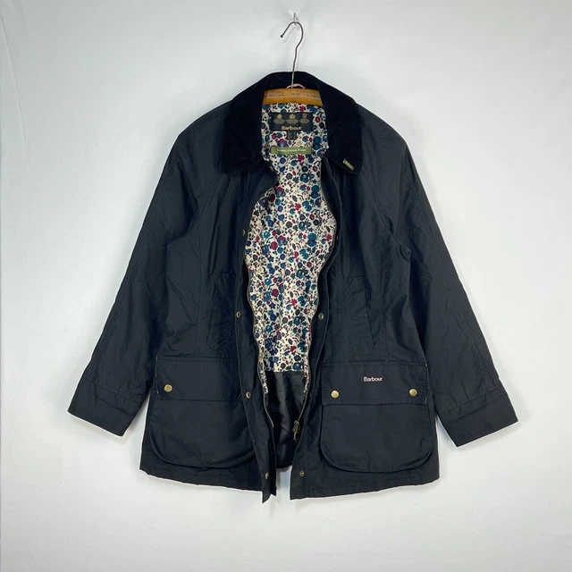 Barbour Country Cottage Beadnell Wax Jacket Womens 16 Black Outdoor Rain Coat Barbour Country Cottage Beadnell Wax Jacket Womens 16 Black Outdoor Rain Coat