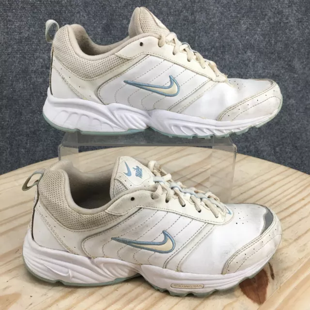 NIKE SHOES WOMENS 6.5 Rolling Rail DRC Walking Sneaker White Leather Lace Up Low 24.99 PicClick