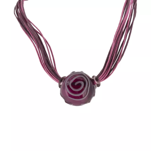 Antica Murrina Pink Glass Mignon Necklace CO589A05