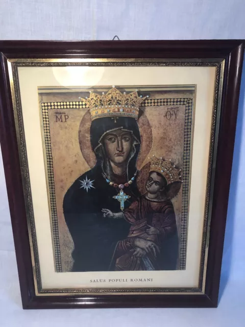 Ikone Heilige Mutter Maria Gottesmutter mit Jesuskind Salus Populi Romani