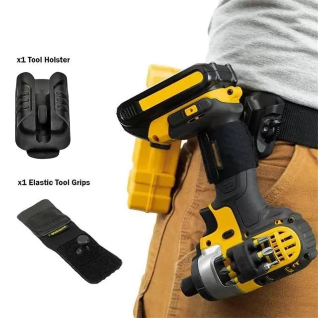 TOOL HOLSTER HAMMER Power Drill Pouch Clip On Tool Belt Holder For Men ...