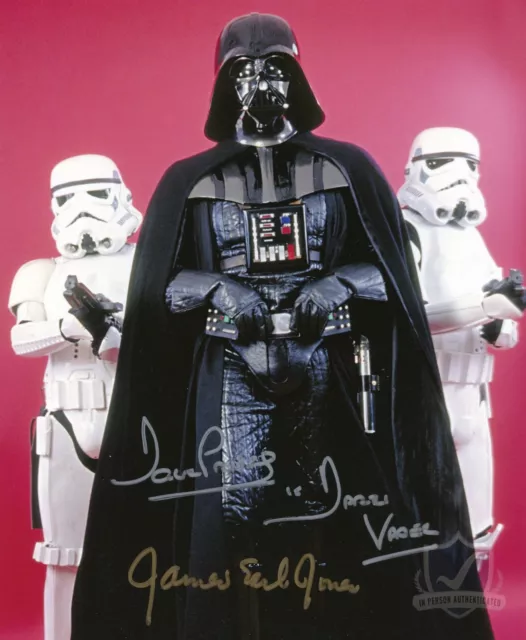 James Earl Jones Dave Prowse Signed 10x8 Photo STAR WARS AFTAL OnlineCOA