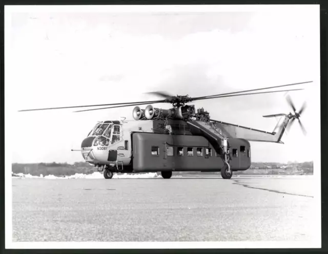 Fotografie Hubschrauber Sikorsky WF S-64, Helikopter mit Spezial-Passagierkabin