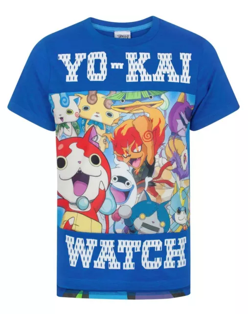 Yo Kai Watch Blue Short Sleeved T-Shirt (Boys)