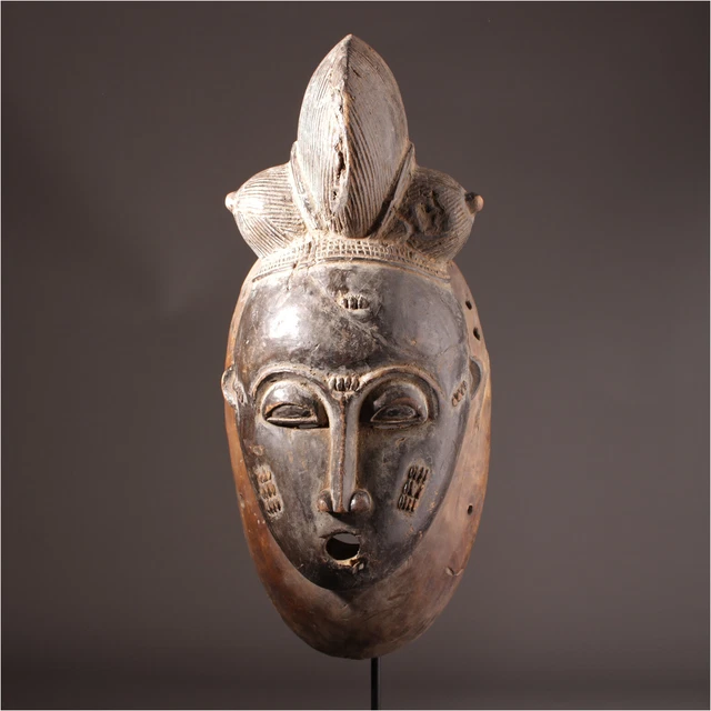 12711 Old Baule Mask Ivory Coast