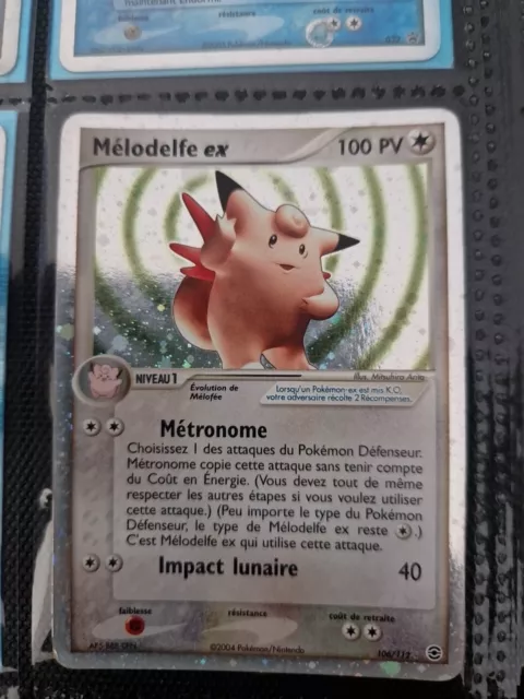 Carte Pokémon Mélodelfe EX 106/112 Rouge Feu Vert Feuille Bloc EX - FR 🔥