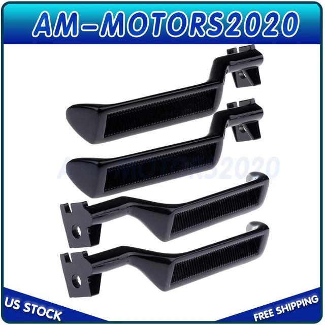 4x Left & Right fits Ford Bronco F150 F250 F350 Black Metal Inside Door Handle