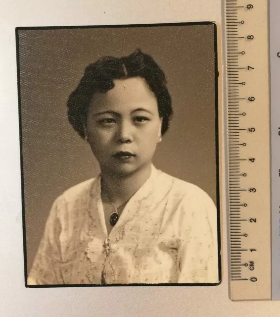 1950's Overseas Chinese lady woman Nonya photo China  Studio Singapore