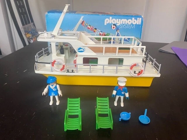 Accessoire Playmobil Vintage 3540 - Mât Support Drapeaux Pour Bateau De Plaisance 1978, Occasion
