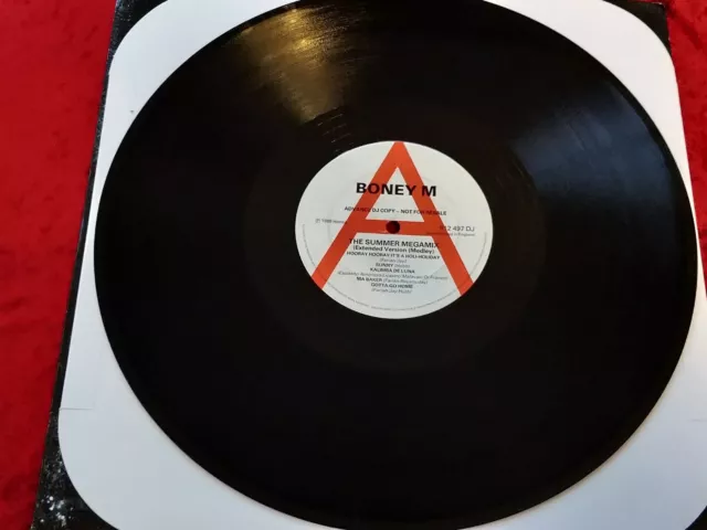 Boney M The Summer Mega Mix PWL Remixe UK 3-Spur Promo 12"