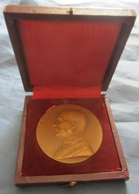 Médaille Militaire Originale Maréchal Foch – Bronze, Décoration Française Prudhomme
