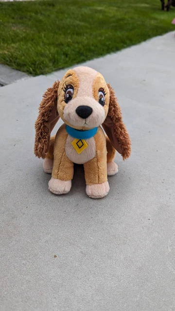 DISNEY LADY AND the tramp plush soft toy. Cocker spaniel. Walt Disney ...