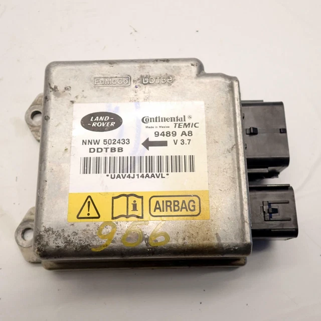 LAND ROVER DISCOVERY 3 Airbag Control Unit Ecu Nnw502433 2.7 Tdv6 Ref
