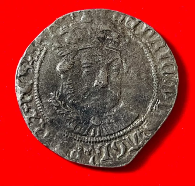 Henry VIII Hammered Groat Facing Portrait Tower 1544-47  Coin WRL Westair