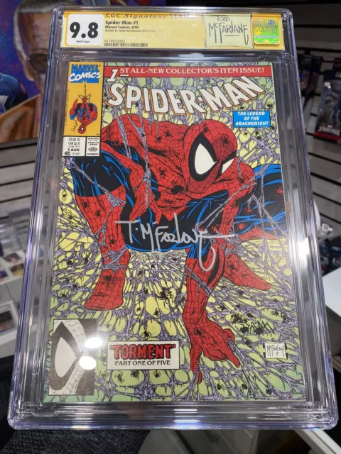 Spider-Man #1 CGC 9.8 SS Todd McFarlane Gorgeous Signature ICONIC COVER NM/MT