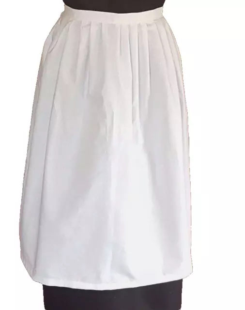 Adults White waist Victorian Apron - Fancy Dress Victorian Edwardian Tudor