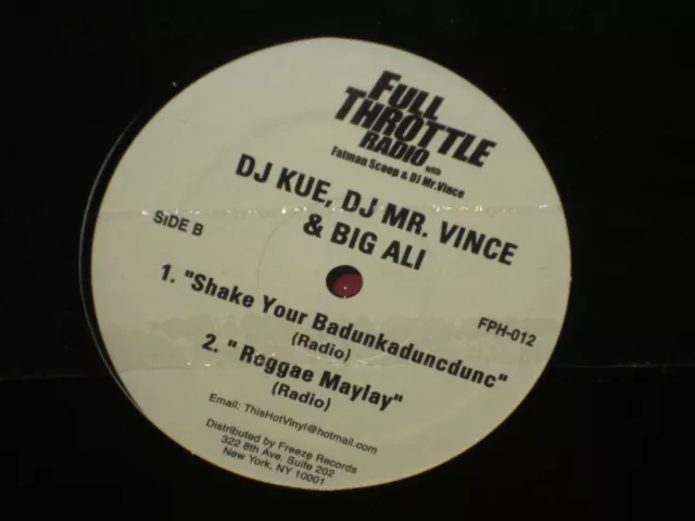 Kue/Vince/Big Ali - Crunk It Up/Shake Your Baduncduncdunc/Reggae Maylay 12" NEUWERTIG