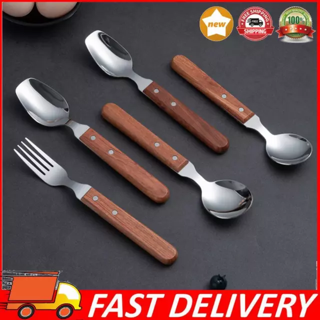 3Pcs Spoon and Fork Set Convenient Stainless Steel Dinner Cutlery Set Portable