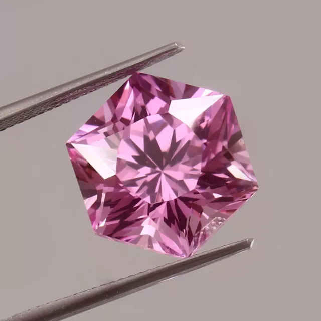 AAA Fine Quality Natural Ceylon Pink Sapphire Loose Hexagon Gemstone Cut 14x14MM