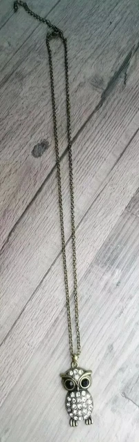 AVON - Dimante Owl Necklace - bronze- animals- cute - gift