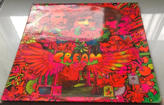 Cream Disraeli Gears 1St Press 1967 Uk Reaction Vinyl Lp 593003 Mono Ex