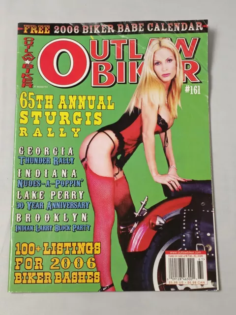 Outlaw Biker Magazine   Issue 161 Jan/ Feb 06  65th Sturgis Rally